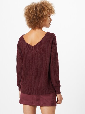 ONLY - Pullover 'Melton' em vermelho