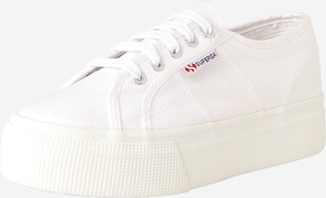 SUPERGA - Zapatillas deportivas bajas en blanco: frente