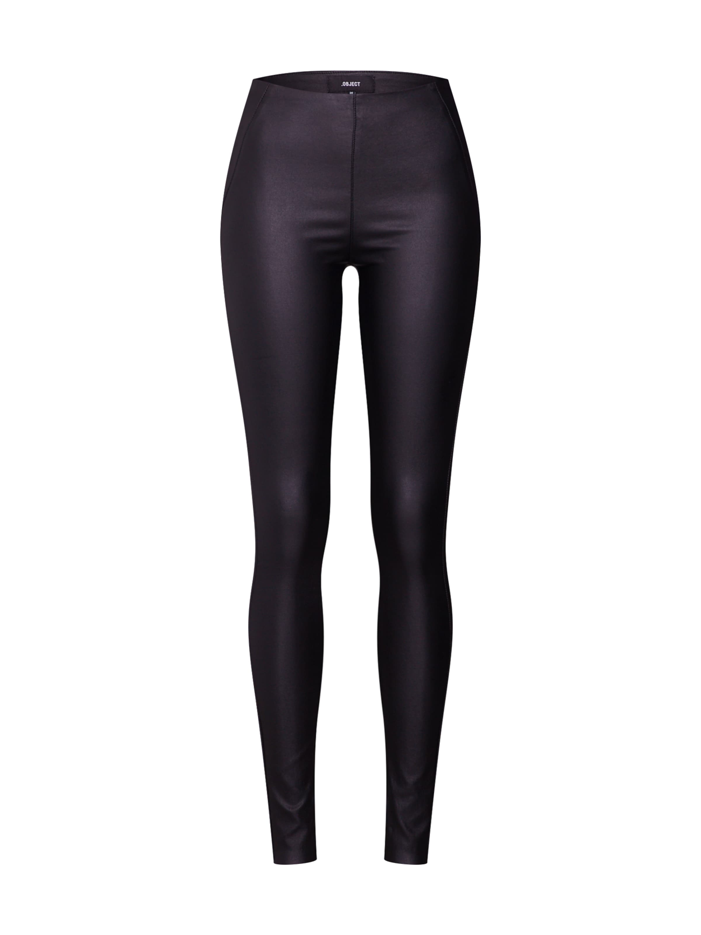 OBJECT Skinny Leggings 'Belle' in Schwarz: Vorderseite