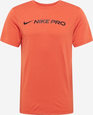 NIKE Regular fit Funkcionalna majica 'Pro' | oranžna barva: sprednja stran