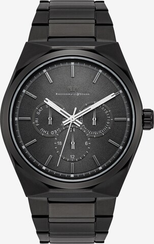 Rhodenwald & Söhne Analog Watch in Black: front