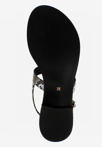 EVITA T-Bar Sandals 'OLIMPIA' in Grey