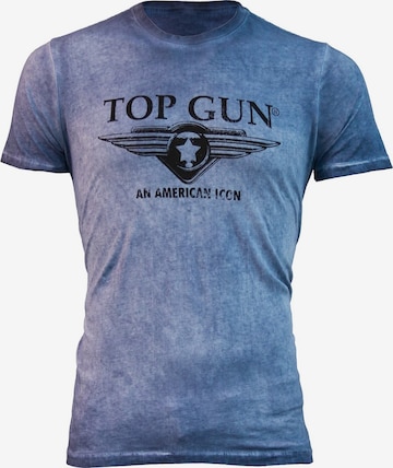 TOP GUN Shirt 'Wing cast' in Blauw: voorkant