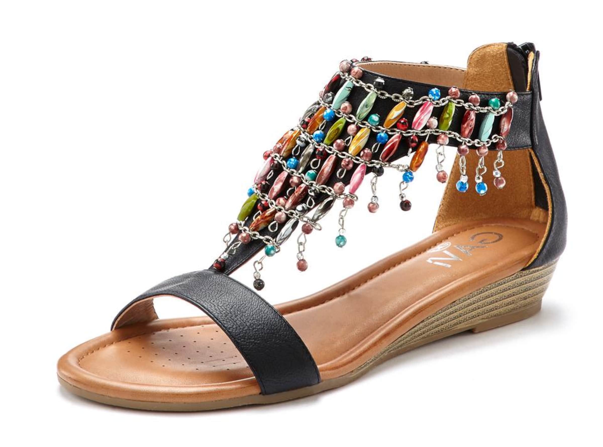 LASCANA Sandal i svart: framsida