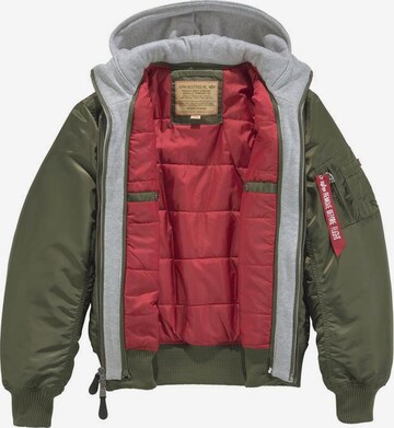 ALPHA INDUSTRIES Between-Season Jacket 'MA-1 D-Tec' in Green