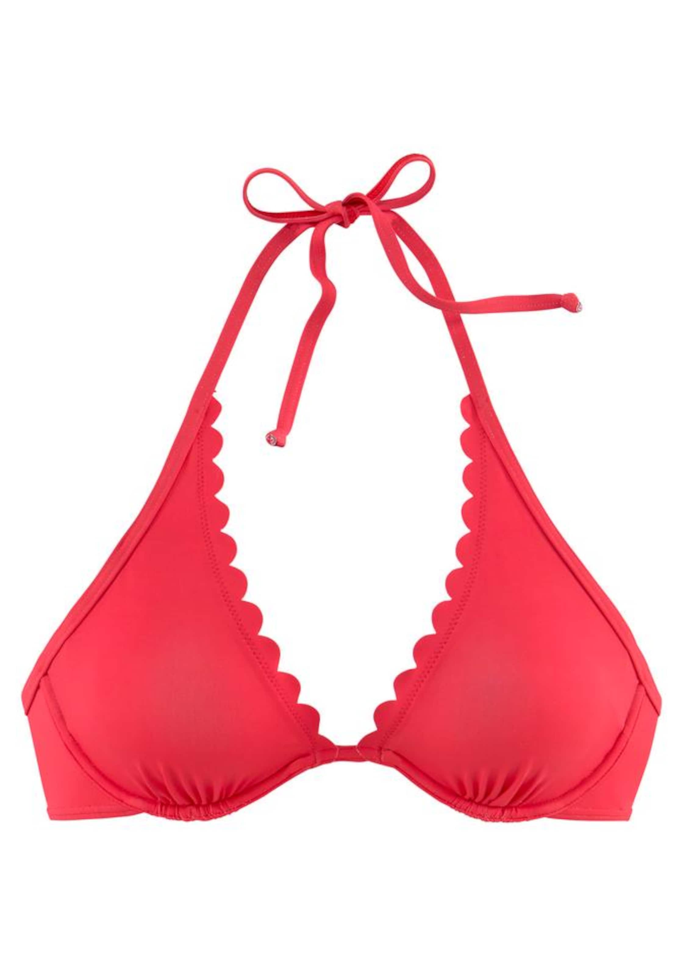 Triangle Hauts de bikini 'Scallop' LASCANA en rose : devant