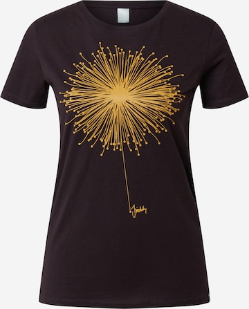 Iriedaily T-Shirt 'Blowball' in Braun: predná strana