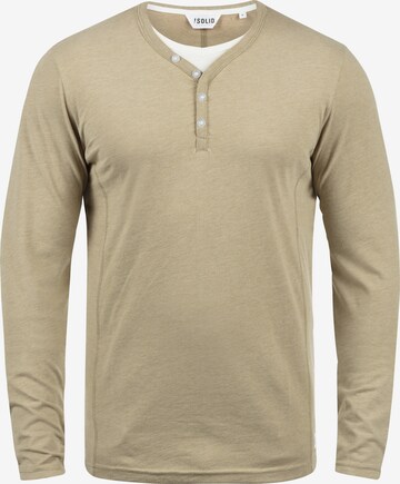 !Solid Shirt in Beige: voorkant