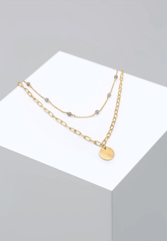 ELLI PREMIUM Halskette 'Layer' in Gold