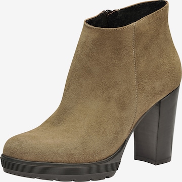 EVITA Booties in Beige: front