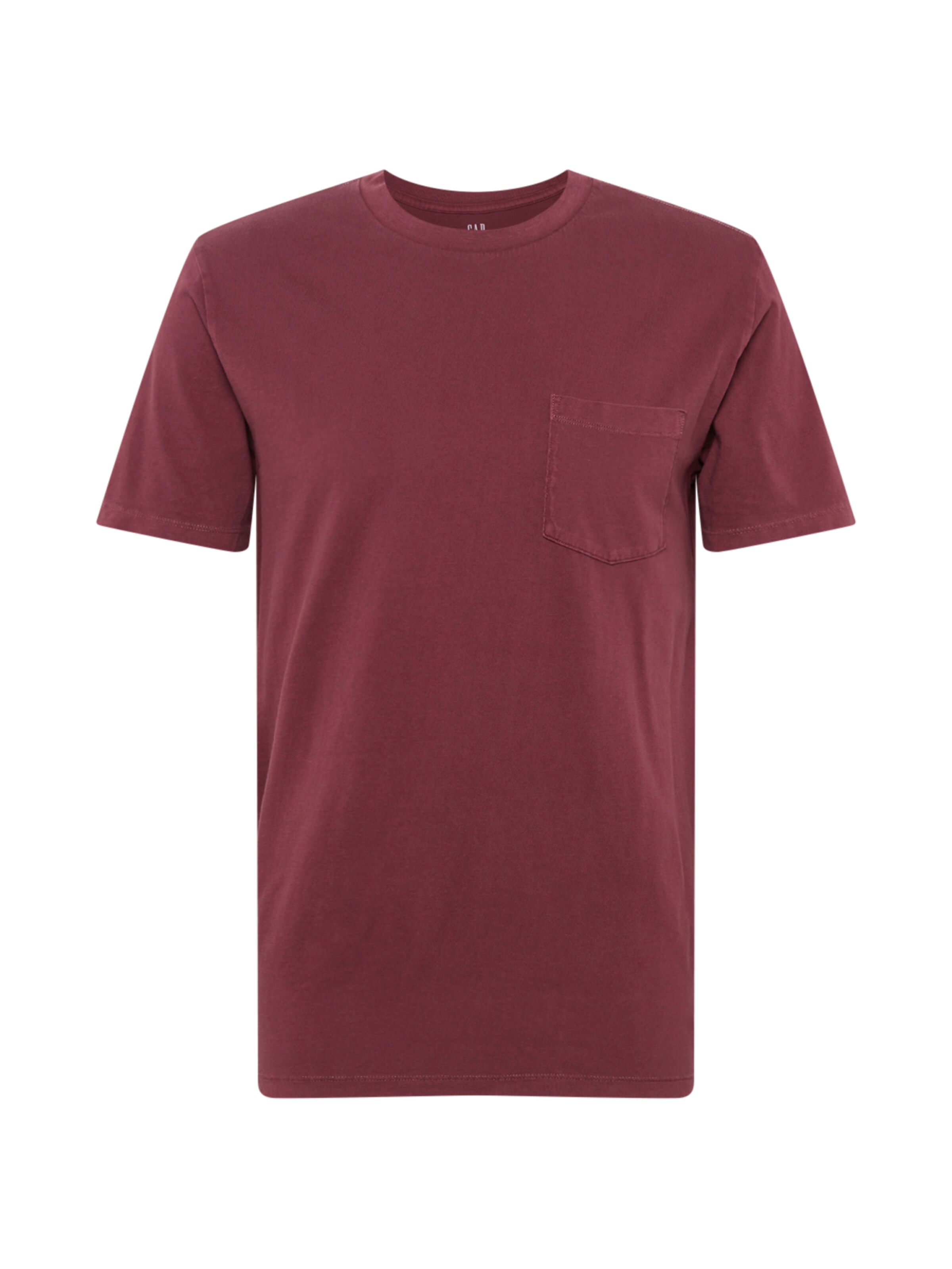 GAP - Shirt 'SS GMT WSH PKT T' in de kleur Bessen