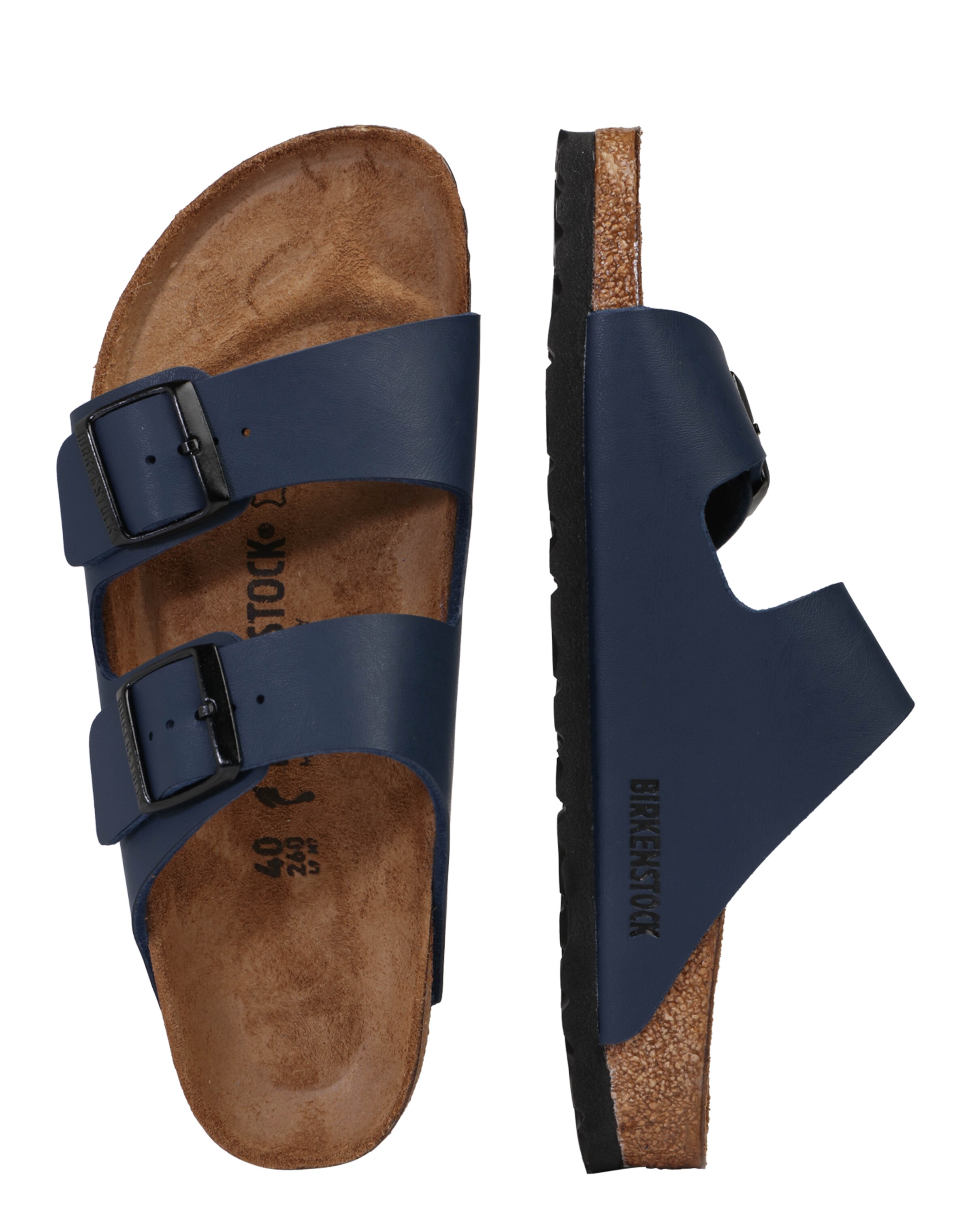 BIRKENSTOCK Pantoletter 'Arizona' i blå
