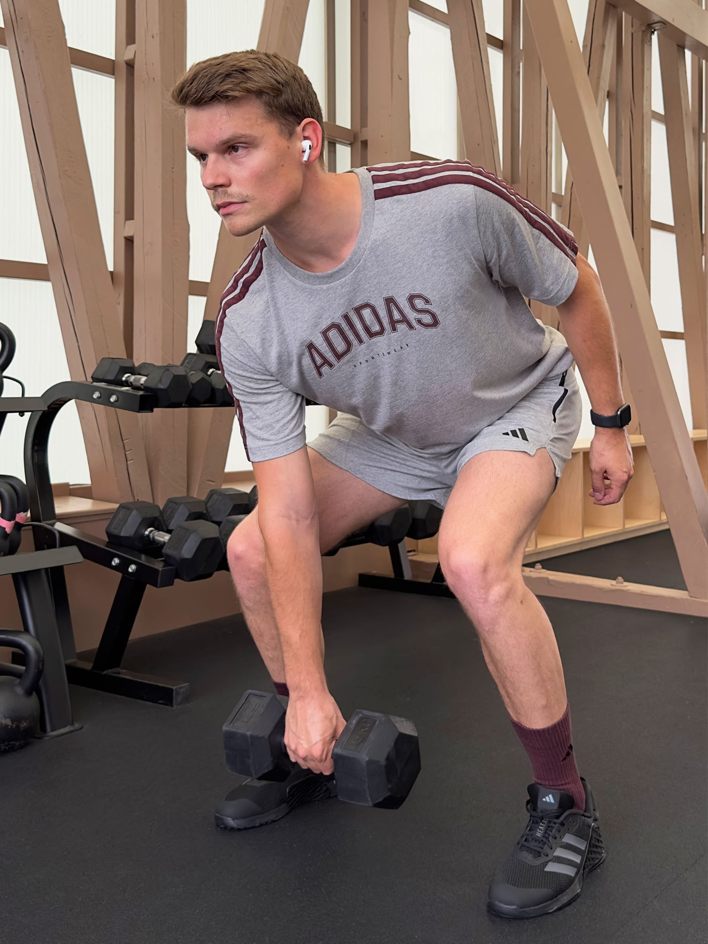 Timo - Grey Workout Look by adidas Performance