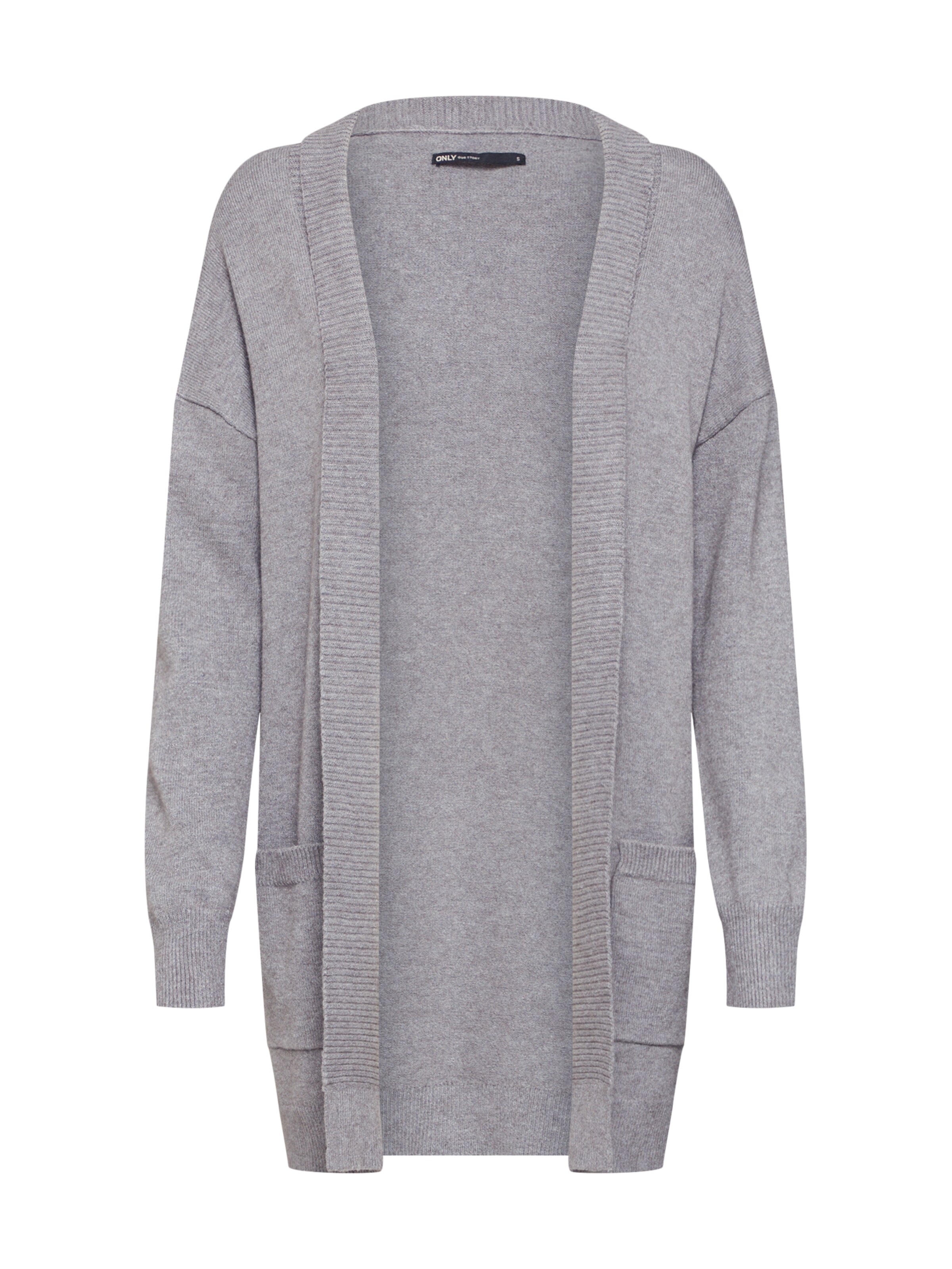 ONLY - Gebreid vest 'onlKAYSA L/S CARDIGAN KNT' in de kleur Grijs
