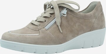 SEMLER Veterschoen in Beige: voorkant