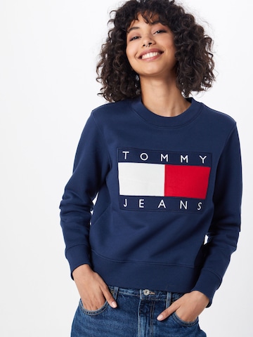 Tommy Jeans Sweatshirt in Blue: front