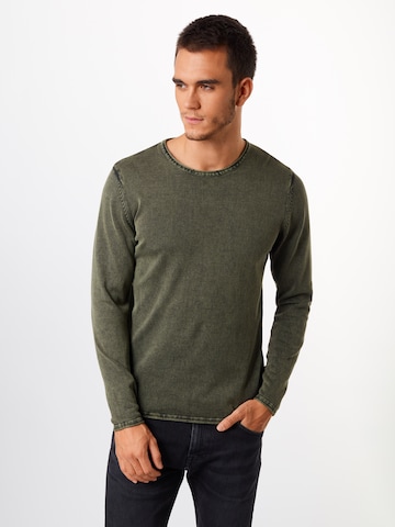 Only & Sons Regular fit Sweater 'Garson' in Green: front