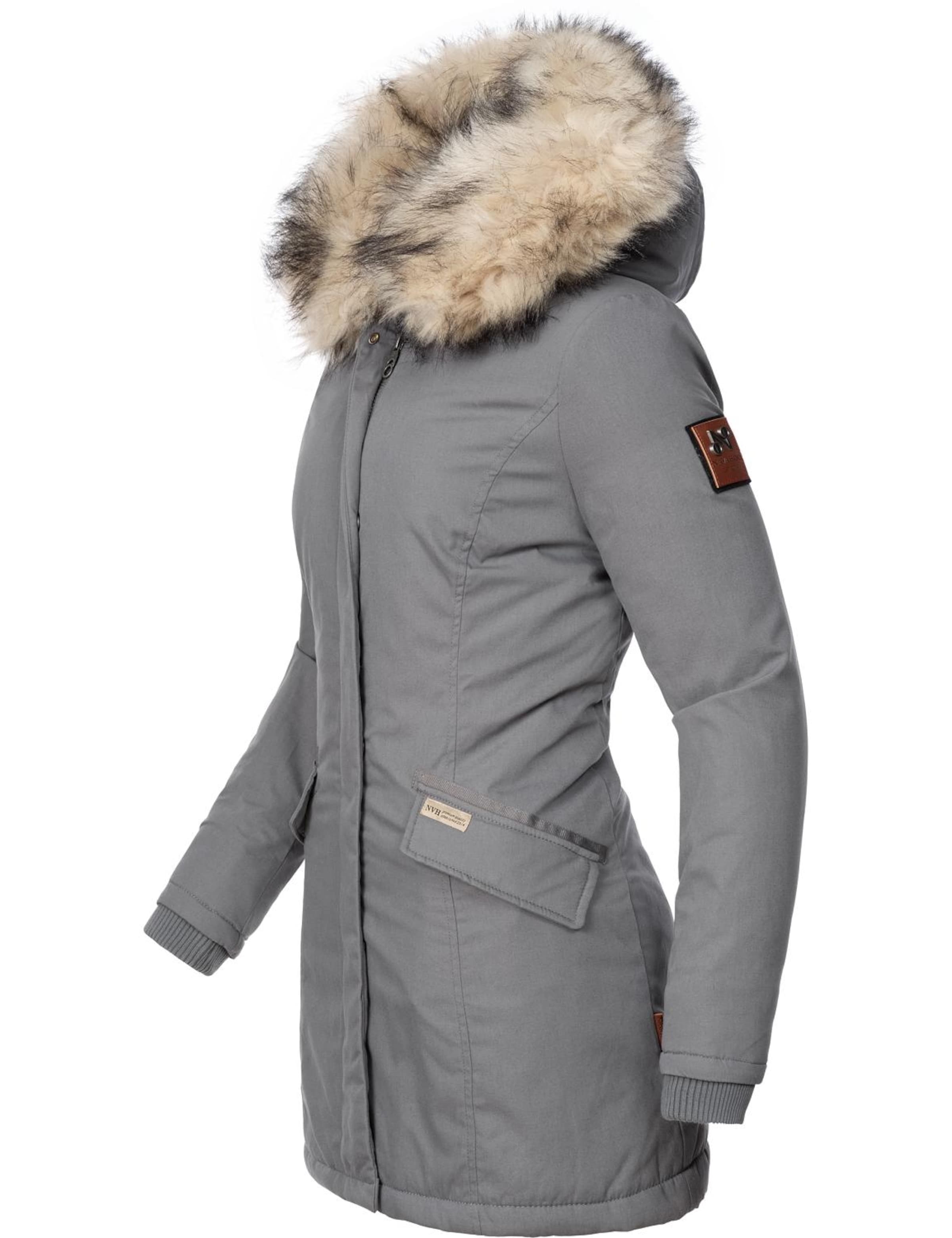 NAVAHOOZimski kaput 'Cristal' - siva boja