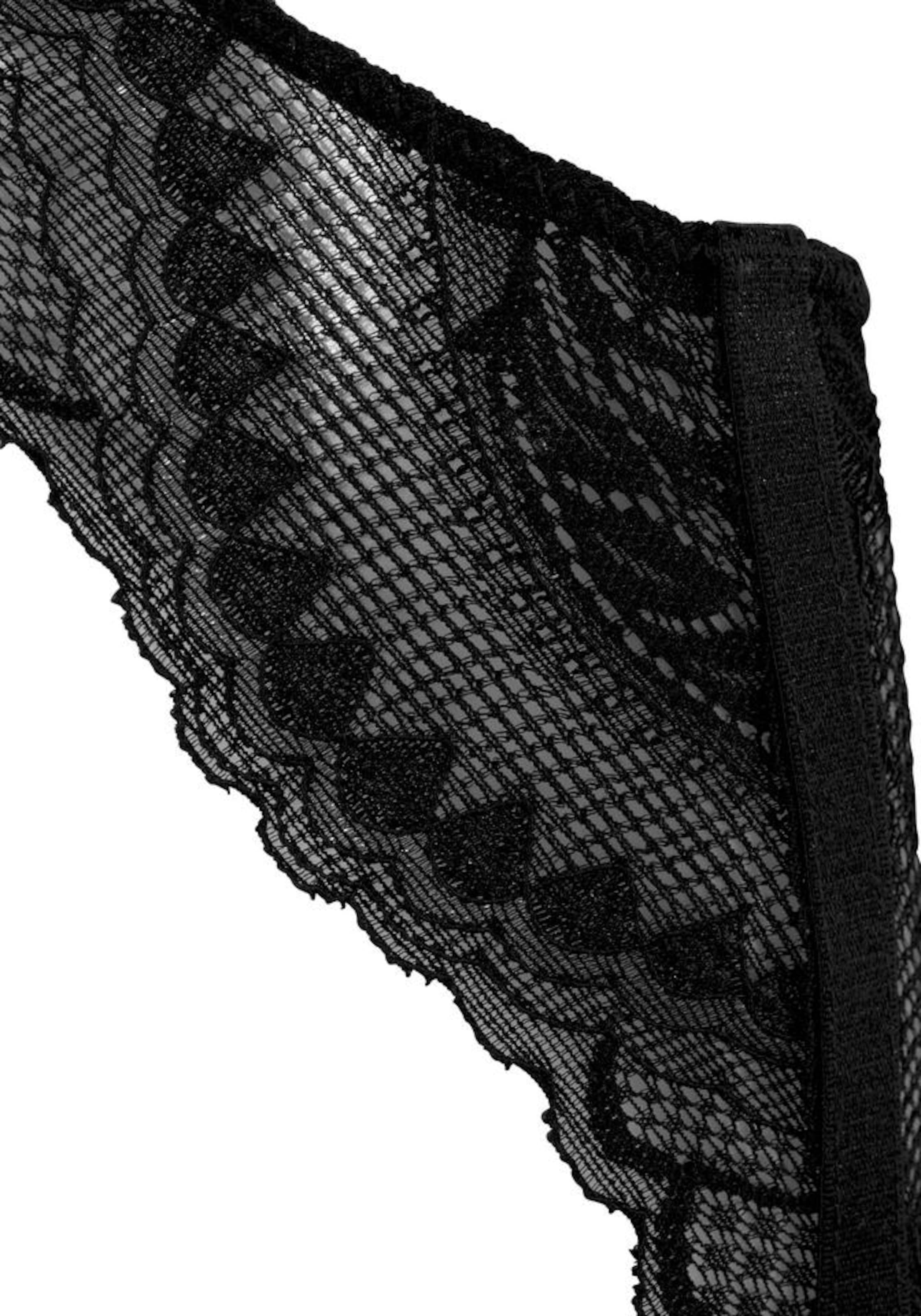 PETITE FLEUR GOLD Подвязка для чулок в Черный