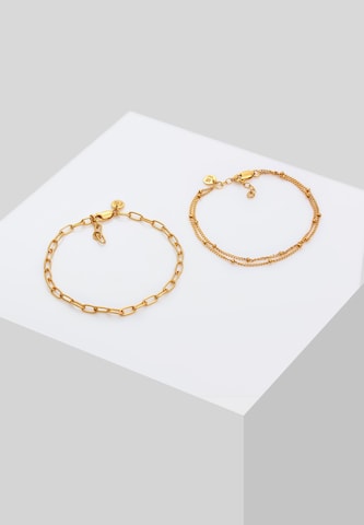 ELLI PREMIUM Armband Bettelarmband, Layer in Gold