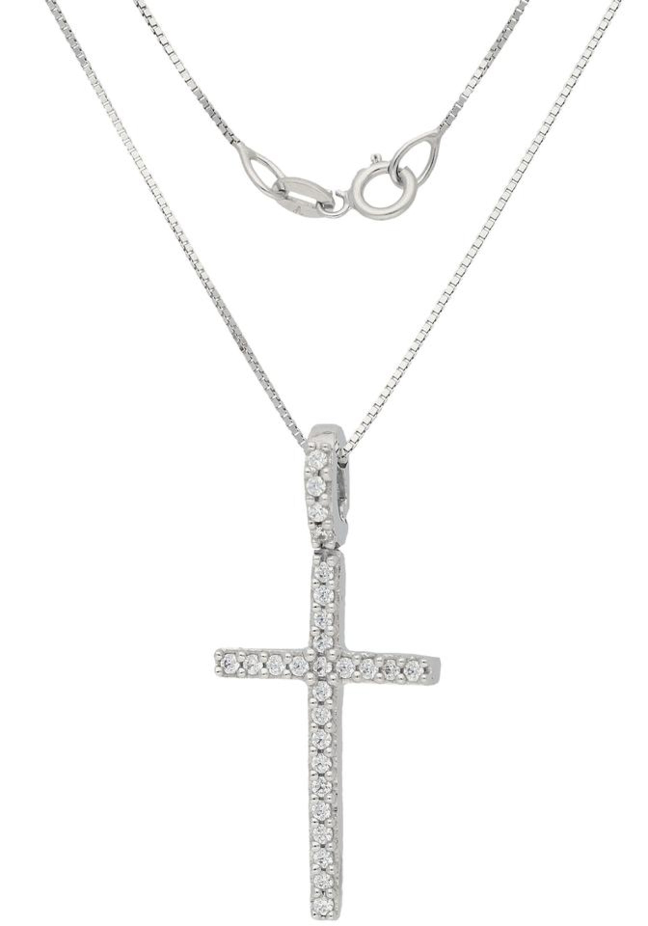FIRETTI Necklace 'Kreuz' in Gold: front