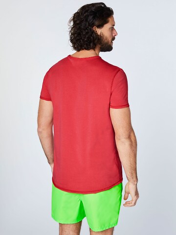 CHIEMSEE Klasický střih Funkční tričko – červená
