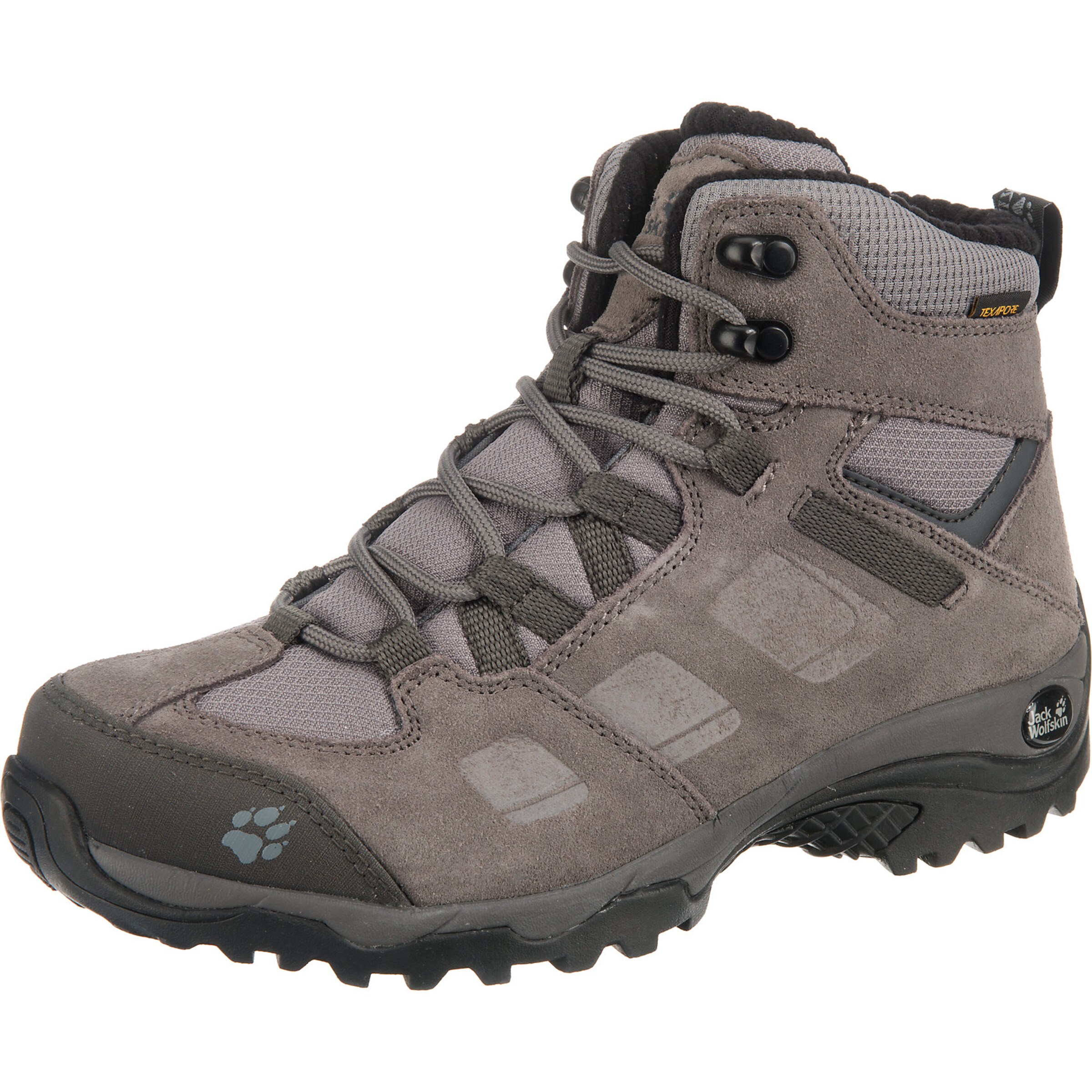 JACK WOLFSKIN - Winterstiefeletten 'Vojo Hike 2 WT Texapore Mid W' in rauchgrau