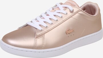 Baskets basses 'Carnaby Evo' LACOSTE en rose : devant