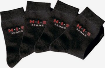 H.I.S Socks in Black: front