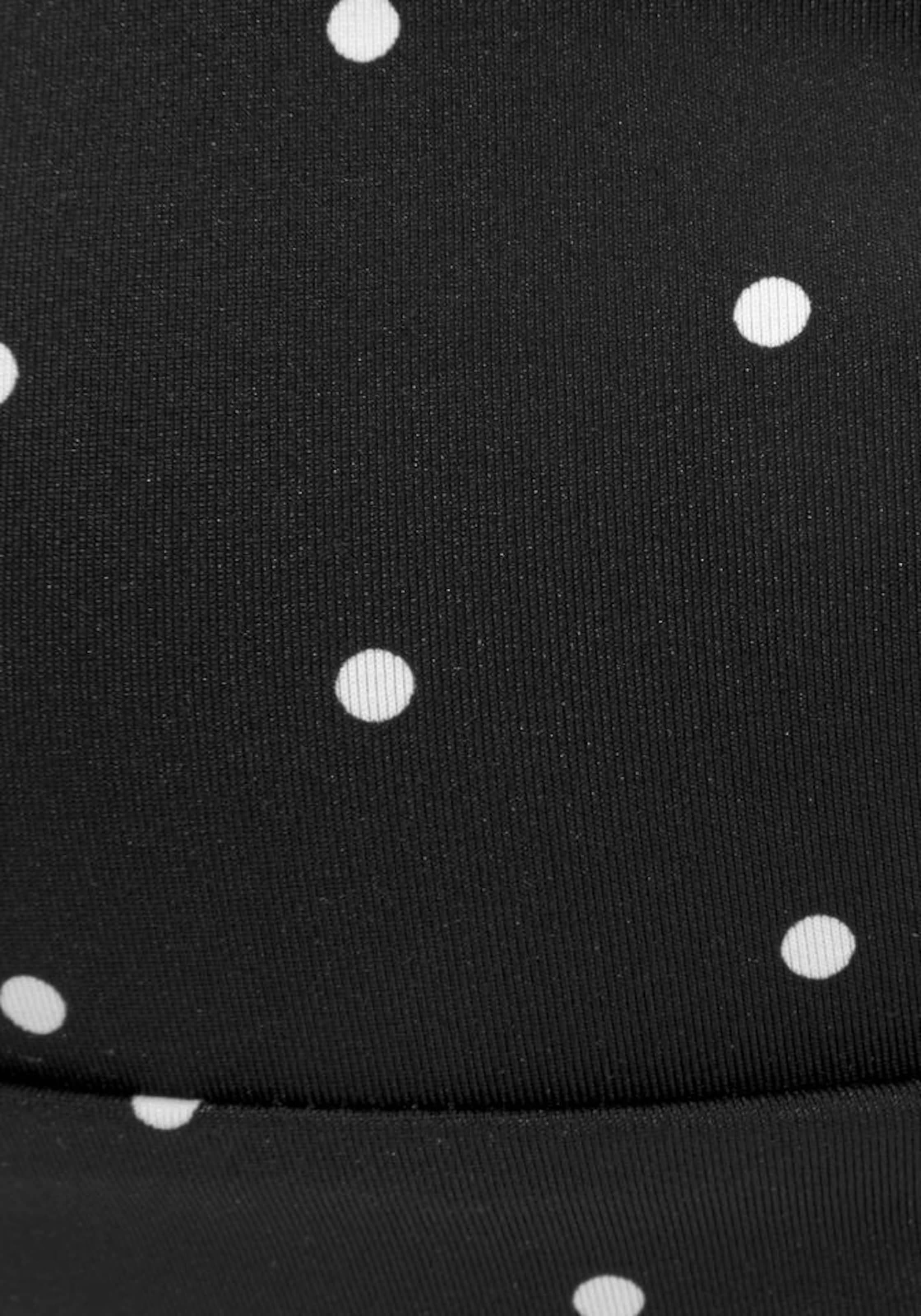 LASCANA Bandeau Bikini Top 'Sparkel' in Black