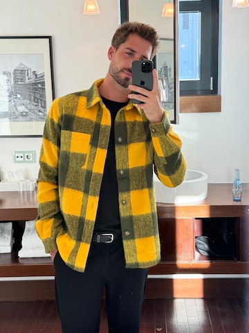 Yellow Checked Jacket Look