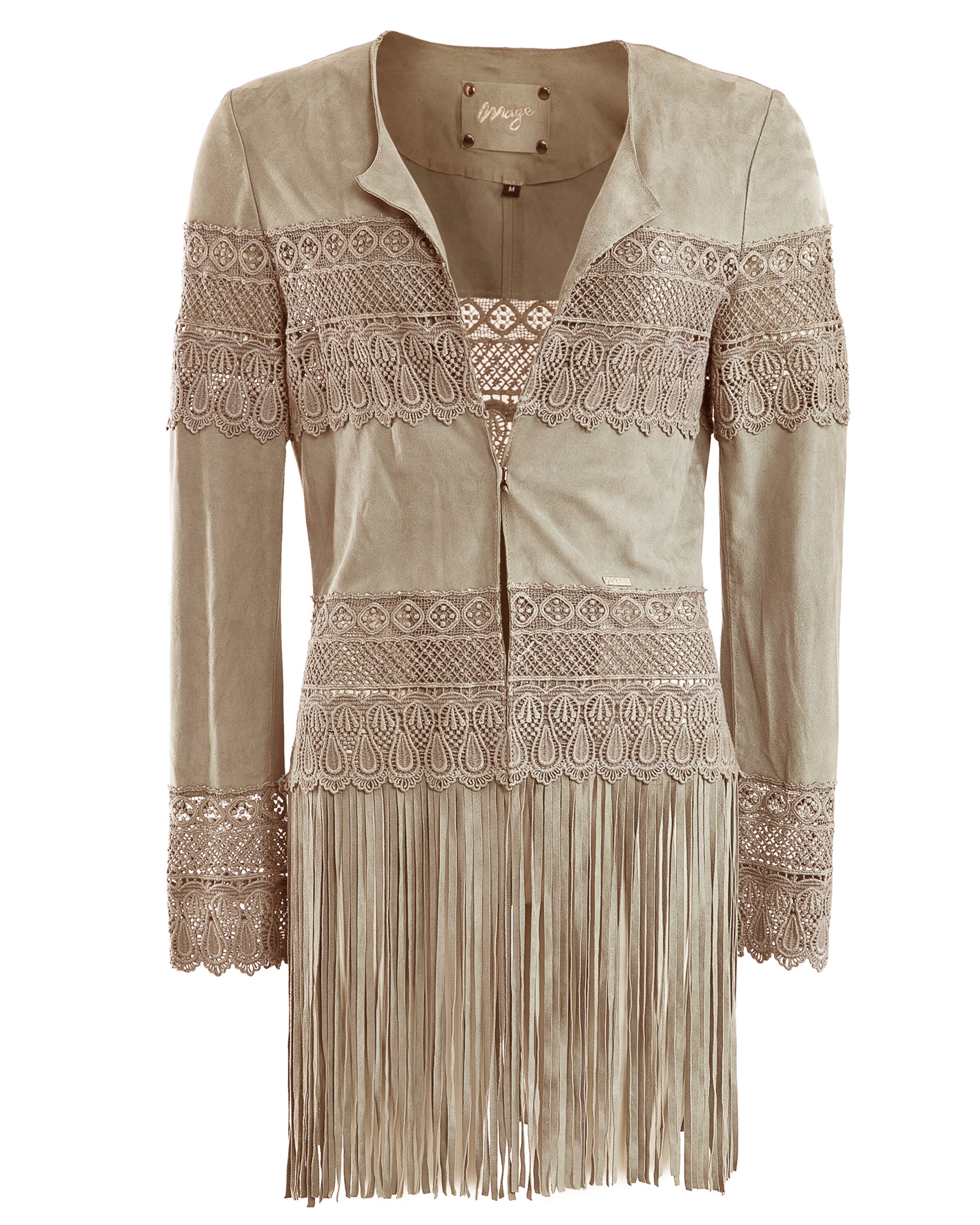 Maze - Tussenmantel 'Brasilia' in de kleur Taupe