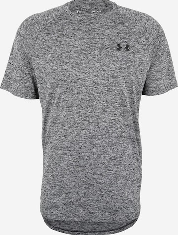 UNDER ARMOUR Regular fit Функционална тениска ''Tech 2.0'' в сиво: отпред