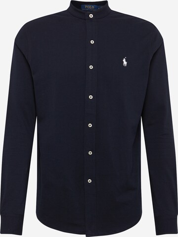 Coupe regular Chemise Polo Ralph Lauren en bleu : devant