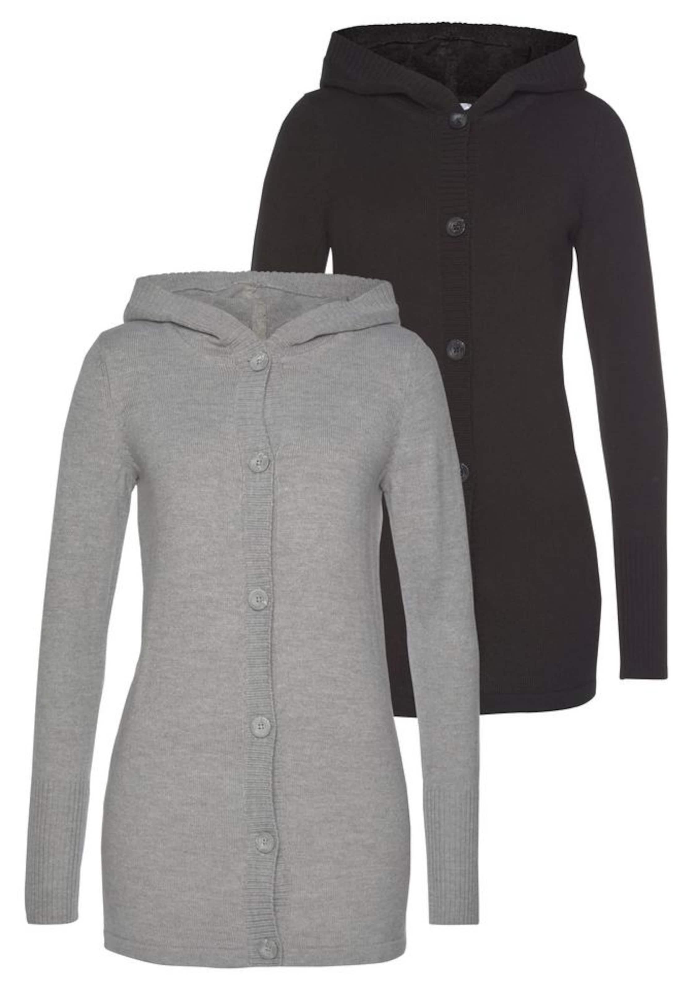 FLASHLIGHTS Knit Cardigan in Grey: front