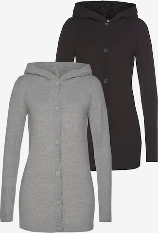 FLASHLIGHTS Knit Cardigan in Grey: front
