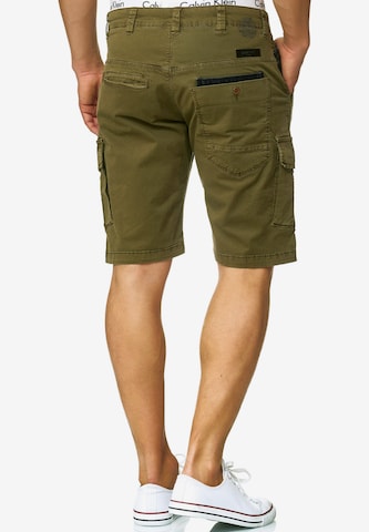 INDICODE JEANS Regular Shorts 'Hedworth' in Grün