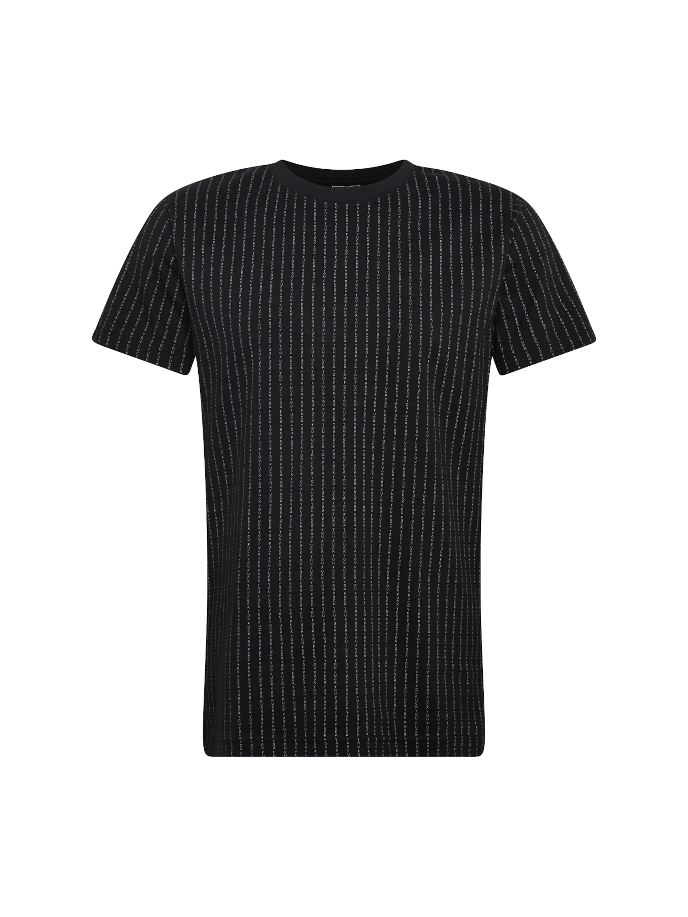 Maglietta 'Fuckyou' di Mister Tee in nero: frontale