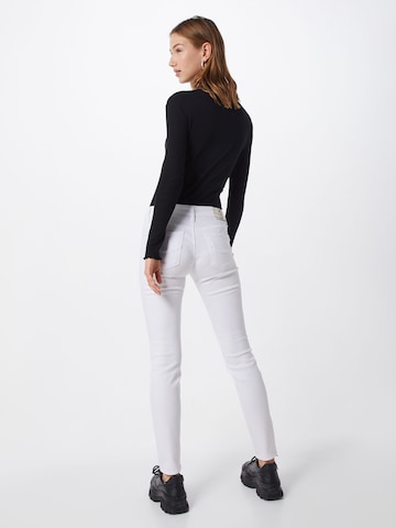 Skinny Jeans 'Super G Slim Drill Stretch' de la Herrlicher pe alb