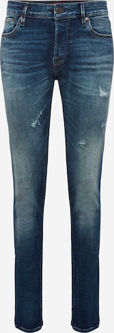 Slimfit Jeans de la JACK & JONES pe albastru: față