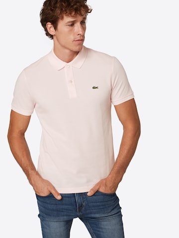 LACOSTE Slim fit Póló - rózsaszín: elől