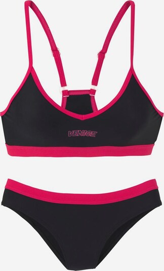 VENICE BEACH Bikini en framboise / noir, Vue avec produit