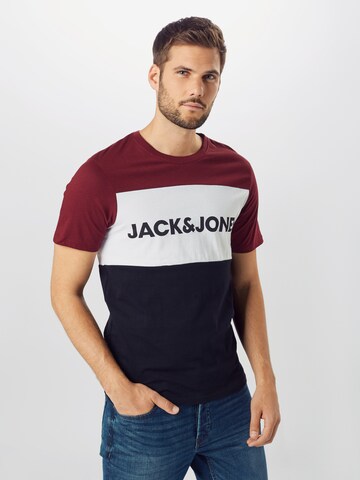 JACK & JONES Regular fit Majica | rdeča barva: sprednja stran