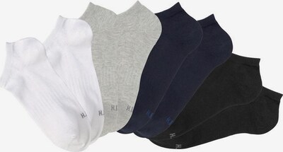 H.I.S Sneakersocken in marine / hellgrau / schwarz / weiß, Produktansicht