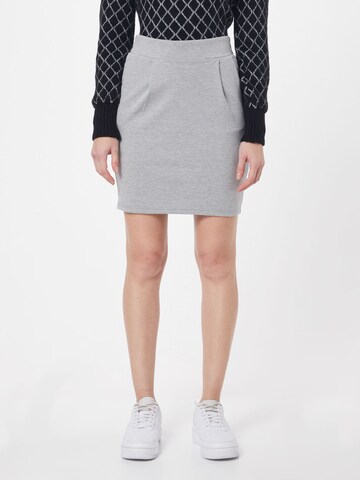 ICHI Rock 'KATE' in Grau: Vorderseite