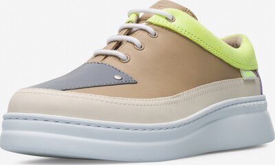 CAMPER Sneakers ' Twins ' in Brown / Neon yellow, Item view