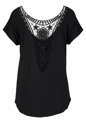 LASCANA Shirt in Black