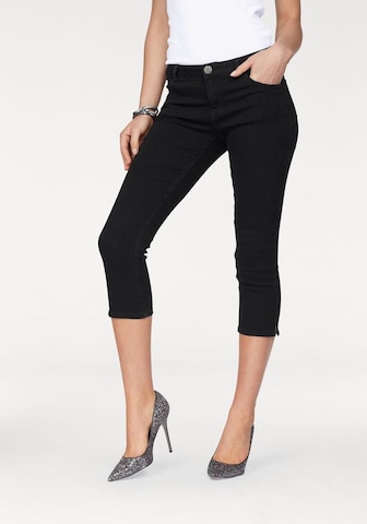 ARIZONA Skinny Caprijeans 'Ultra-Stretch' in Schwarz: predná strana