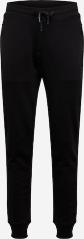 ARMANI EXCHANGE Tapered Trousers in Black: front