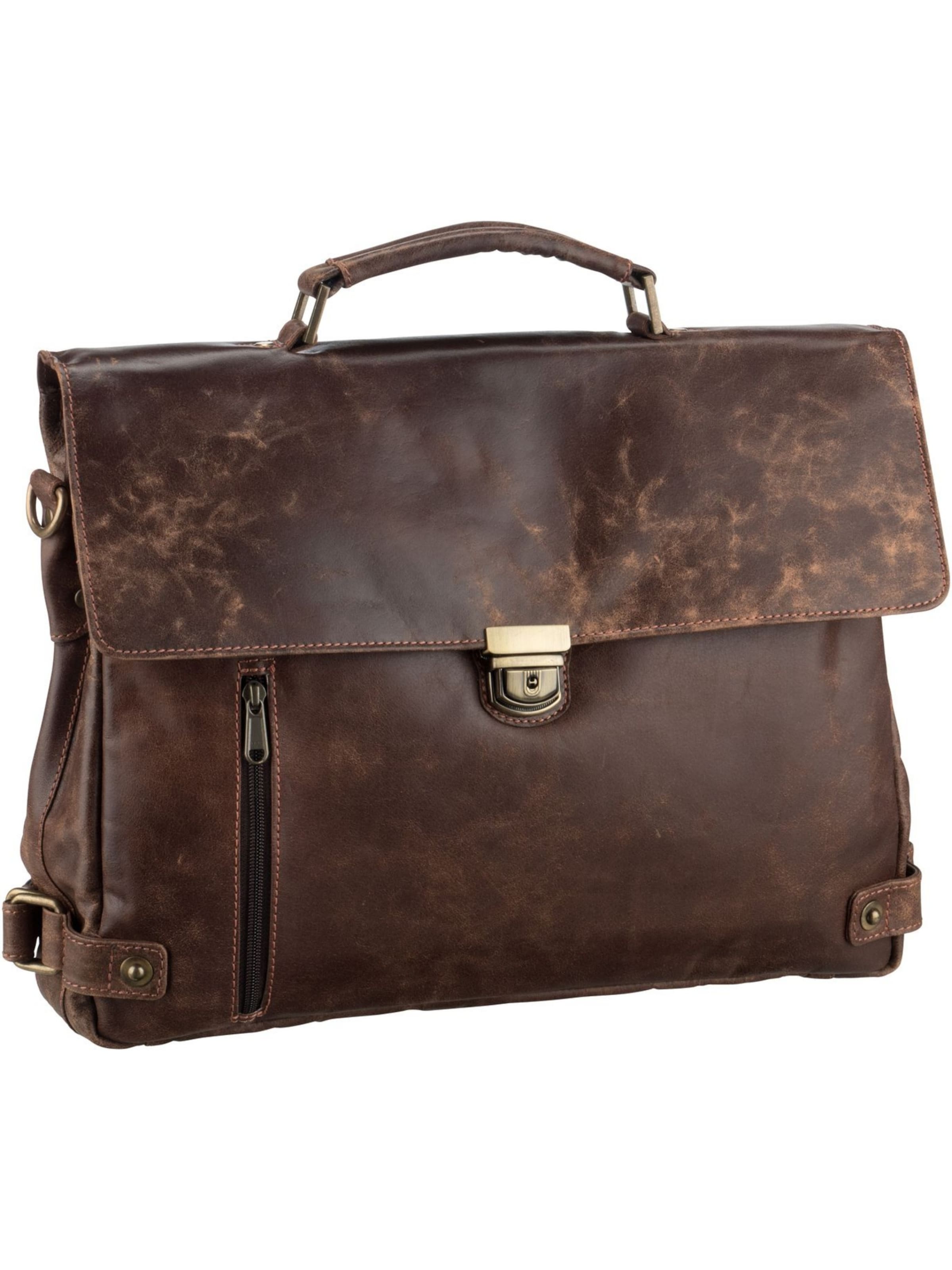 Harold's Document bag ' Crunchy 3744 Mappe ' in Brown: front